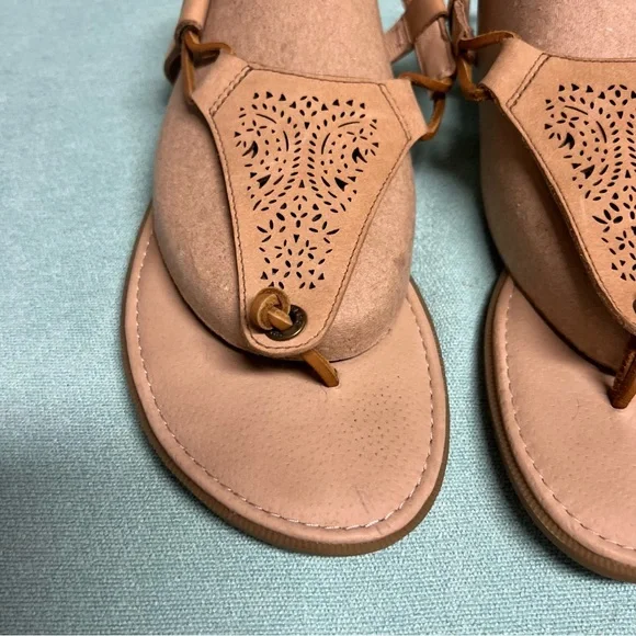 Sperry slip on thong sandal with back strap in vechetta natural leather flat - Picture 11 of 11